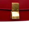 Miniatyrbild 8 av 10: Pre-owned Celine Small Calfskin Classic Box Red