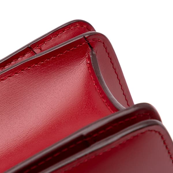 Pre-owned Celine Small Calfskin Classic Box Red