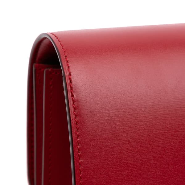 Pre-owned Celine Small Calfskin Classic Box Red