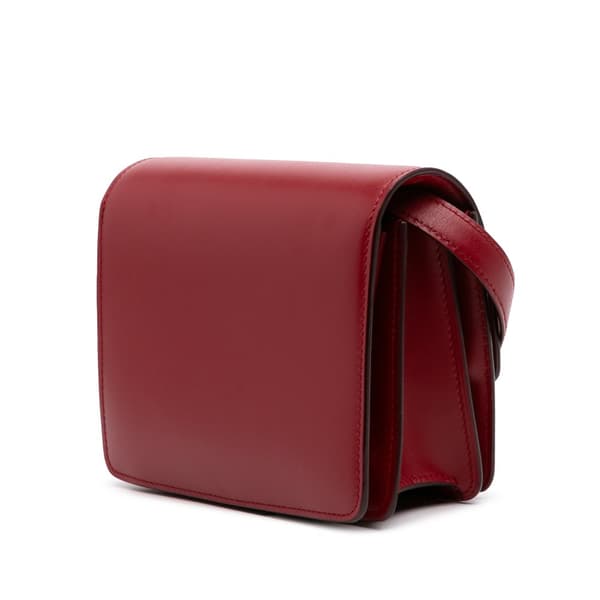 Pre-owned Celine Small Calfskin Classic Box Red