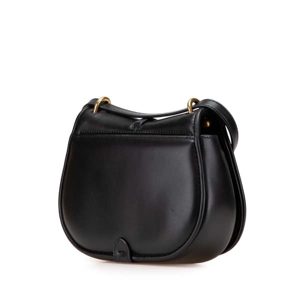 Pre-owned Fendi Mini Leather C mon Crossbody Black