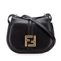 Miniatyrbilde 1 av 10: Pre-owned Fendi Mini Leather C mon Crossbody Black