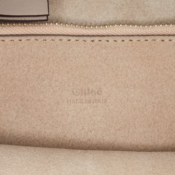 Pre-owned Chloé Medium Calfskin and Suede Faye Crossbody Brown