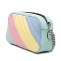 Miniatyrbild 2 av 8: Pre-owned Gucci Small GG Marmont Diagonal Matelasse Leather Crossbody Blue