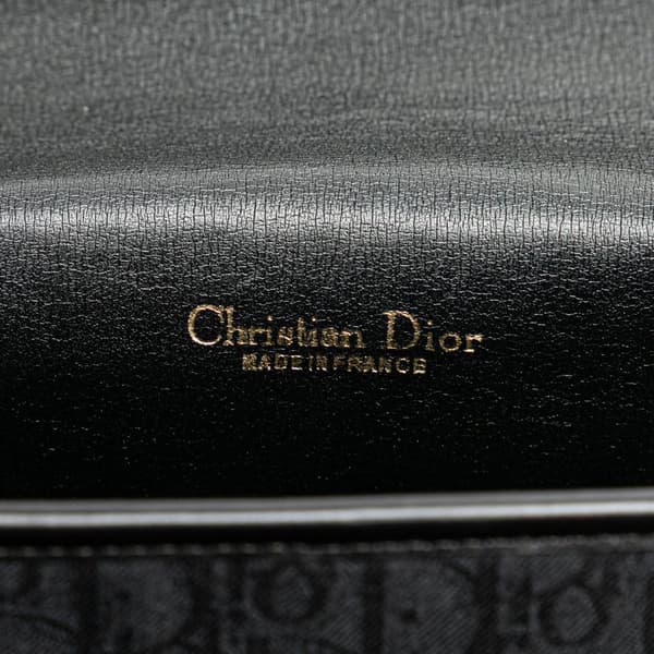 Pre-owned Dior Diorissimo Trotter Canvas Crossbody Black