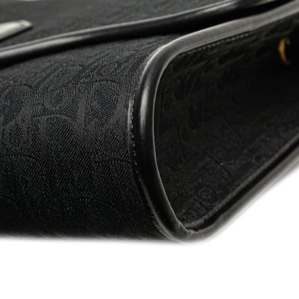 Pre-owned Dior Diorissimo Trotter Canvas Crossbody Black