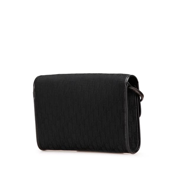 Pre-owned Dior Diorissimo Trotter Canvas Crossbody Black