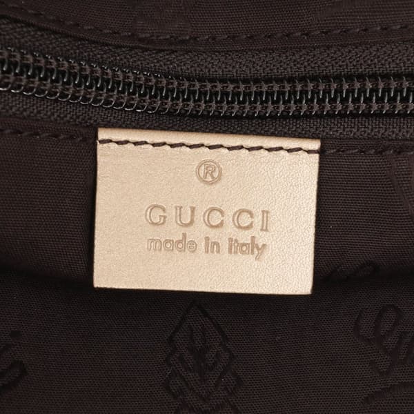 Pre-owned Gucci GG Imprime Business Bag Gold