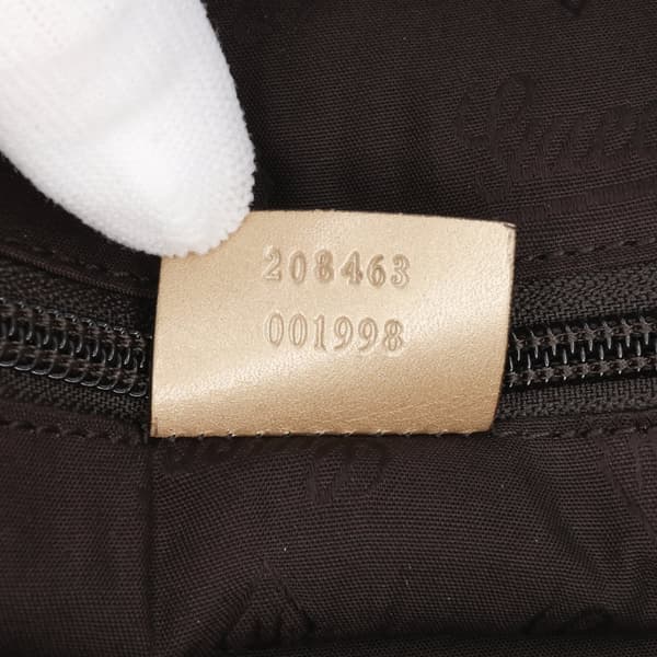 Pre-owned Gucci GG Imprime Business Bag Gold