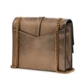 Miniatyrbild 2 av 10: Pre-owned Saint Laurent Medium Metallic Leather Monogram Sulpice Crossbody Brown