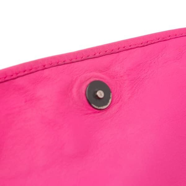 Pre-owned Bottega Veneta Nappa Intrecciato Flap Crossbody Pink