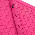 Miniatyrbild 10 av 10: Pre-owned Bottega Veneta Nappa Intrecciato Flap Crossbody Pink