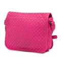 Miniatyrbild 2 av 10: Pre-owned Bottega Veneta Nappa Intrecciato Flap Crossbody Pink