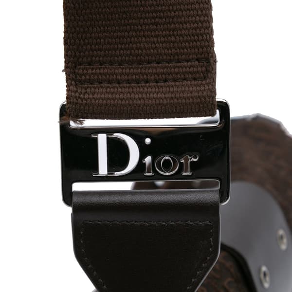 Pre-owned Dior Diorissimo Trotter Canvas Street Chic Crossbody Brown