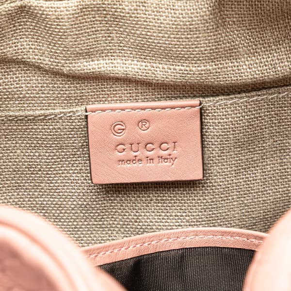 Pre-owned Gucci Microguccissima Bree Crossbody Pink