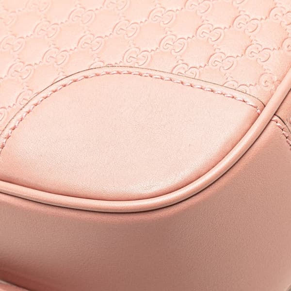 Pre-owned Gucci Microguccissima Bree Crossbody Pink
