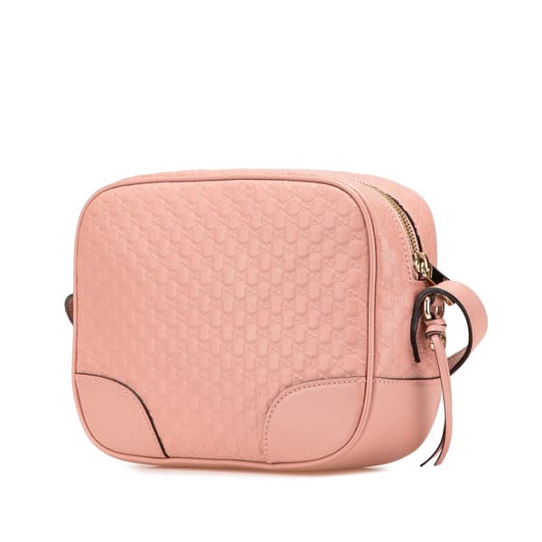 Pre-owned Gucci Microguccissima Bree Crossbody Pink