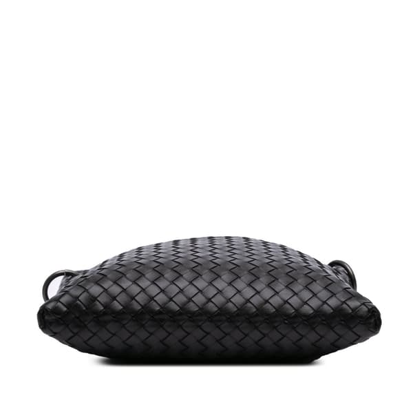 Pre-owned Bottega Veneta Leather Intrecciato Crossbody Black