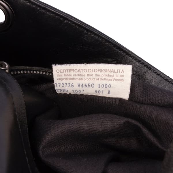 Pre-owned Bottega Veneta Leather Intrecciato Crossbody Black
