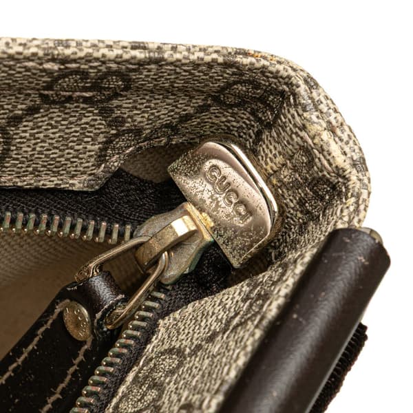 Pre-owned Gucci GG Supreme Crossbody Brown