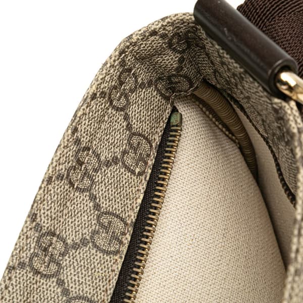 Pre-owned Gucci GG Supreme Crossbody Brown