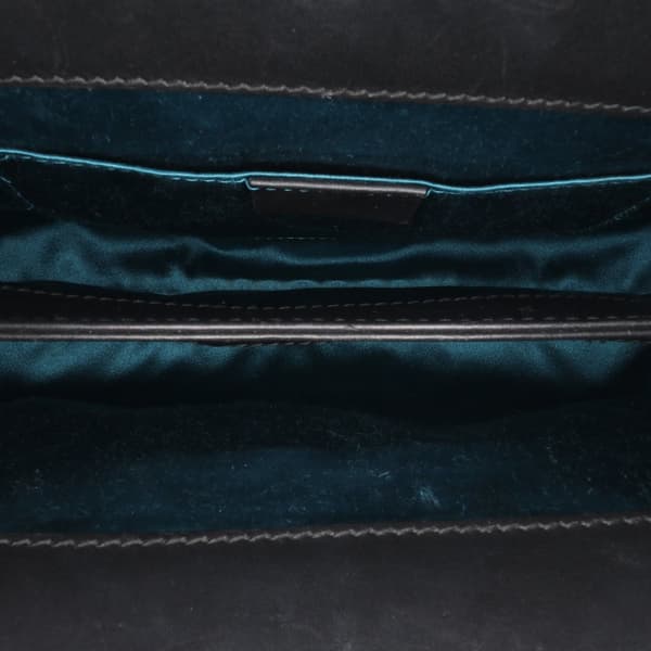 Pre-owned Gucci Small Suede Ophidia Chain Crossbody Black