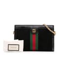 Pikkukuva 10 / 10: Pre-owned Gucci Small Suede Ophidia Chain Crossbody Black