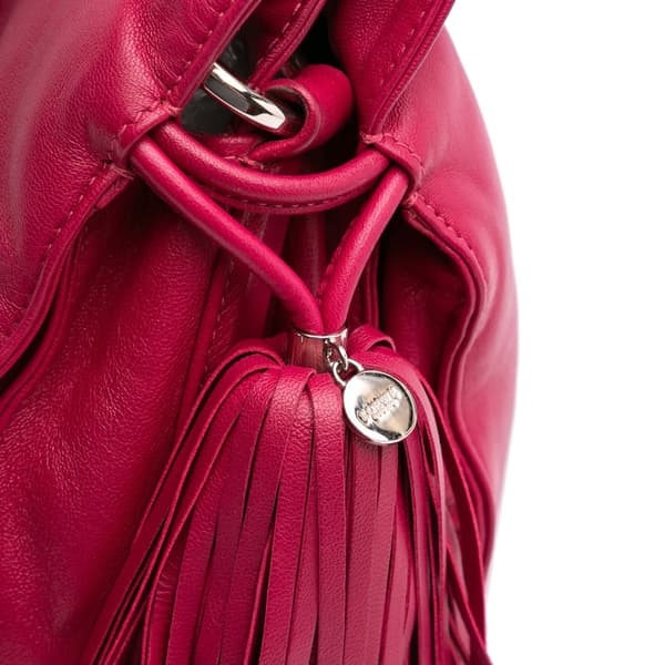 Pre-owned LOEWE Nappa Flamenco Tassel 30 Pink