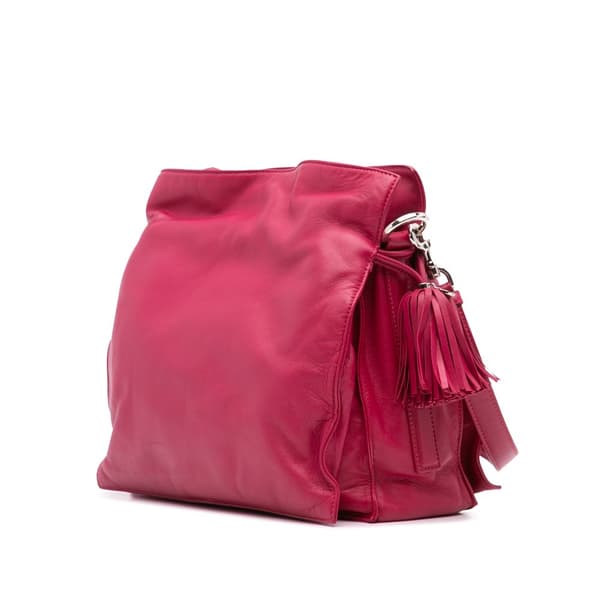 Pre-owned LOEWE Nappa Flamenco Tassel 30 Pink