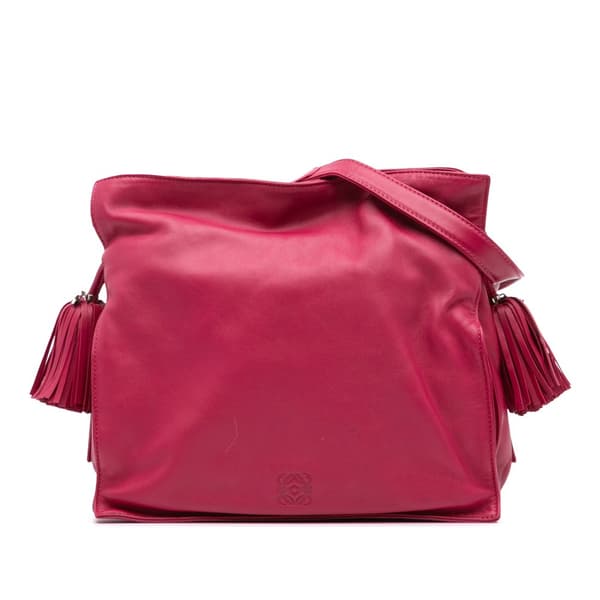 Pre-owned LOEWE Nappa Flamenco Tassel 30 Pink