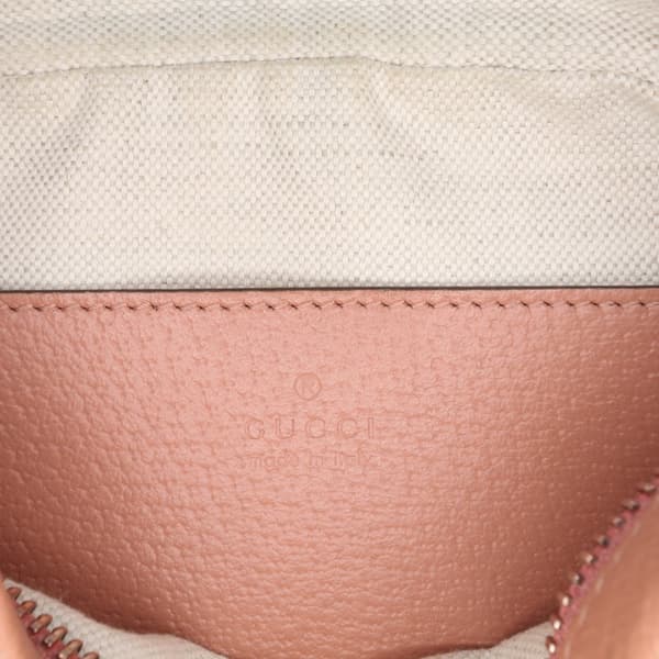 Pre-owned Gucci Mini GG Canvas Ophidia Crossbody Pink