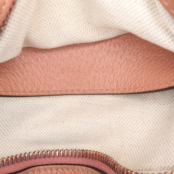 Pre-owned Gucci Mini GG Canvas Ophidia Crossbody Pink