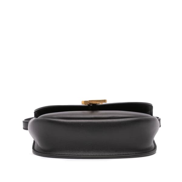 Pre-owned Saint Laurent Small Leather Monogram Kaia Crossbody Black