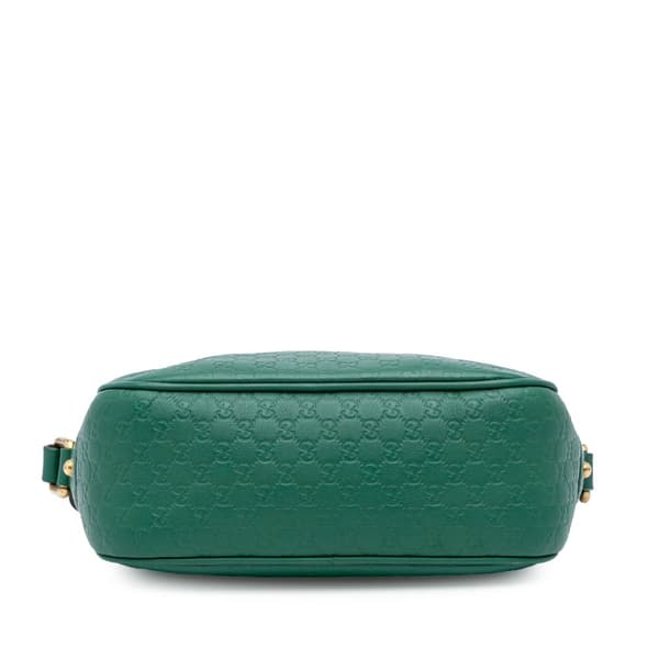 Pre-owned Gucci Microguccissima Sunshine Disco Camera Bag Green