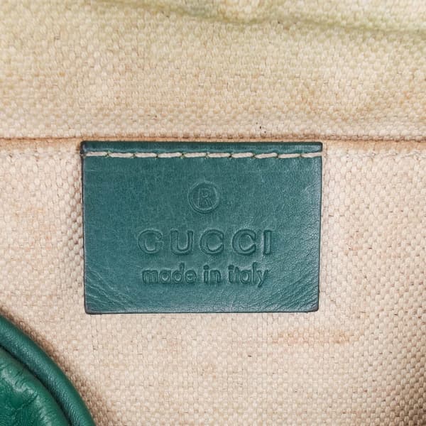 Pre-owned Gucci Microguccissima Sunshine Disco Camera Bag Green