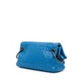 Miniatyrbild 2 av 10: Pre-owned Bottega Veneta Nappa Intrecciato Flap Crossbody Blue