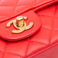 Pikkukuva 5 / 9: Pre-owned Chanel Mini Rectangular Classic Lambskin Single Flap Red