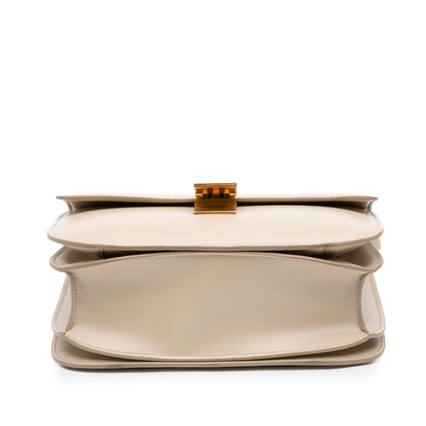 Pre-owned Celine Medium Calfskin Classic Box Brown