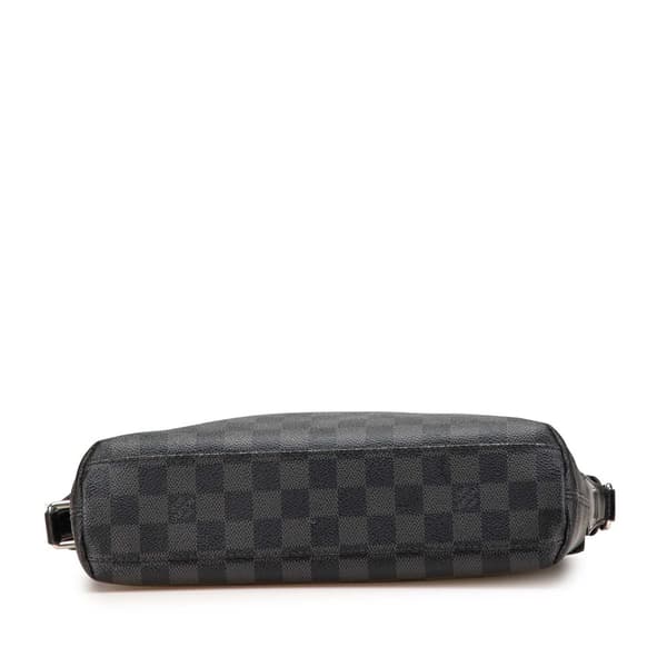 Pre-owned Louis Vuitton Damier Graphite Mick PM Black