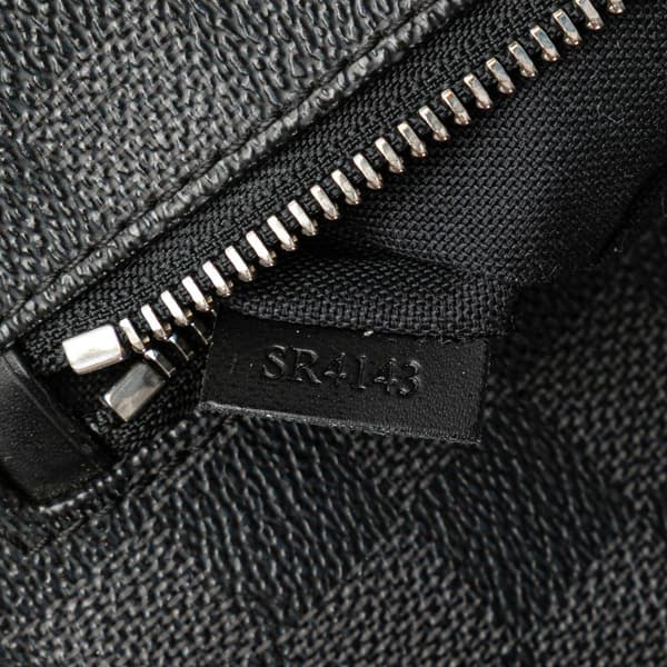 Pre-owned Louis Vuitton Damier Graphite Mick PM Black