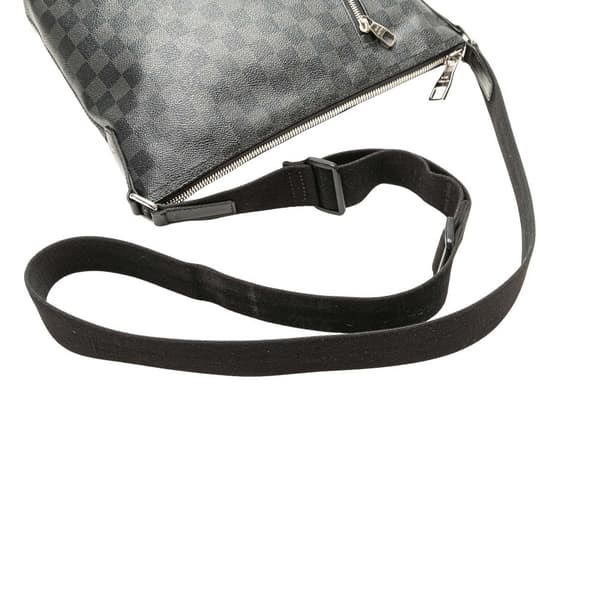 Pre-owned Louis Vuitton Damier Graphite Mick PM Black