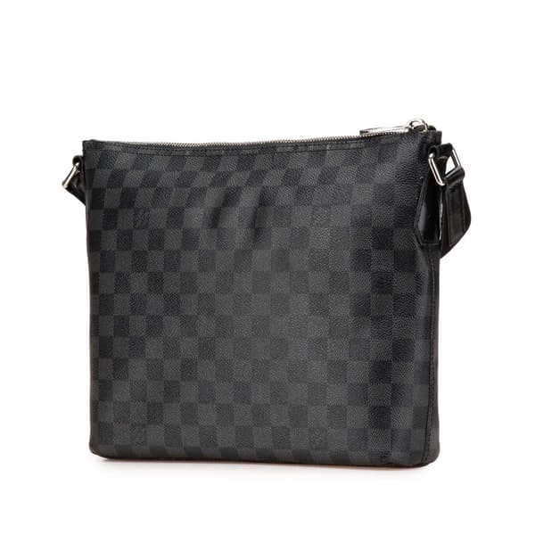 Pre-owned Louis Vuitton Damier Graphite Mick PM Black