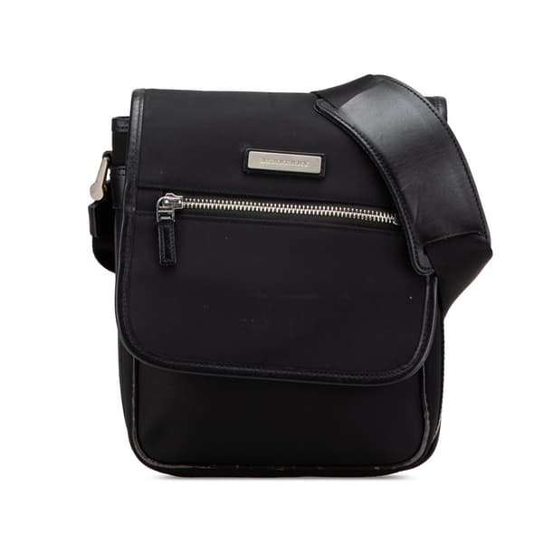 Pre-owned Burberry Nylon Crossbody Black