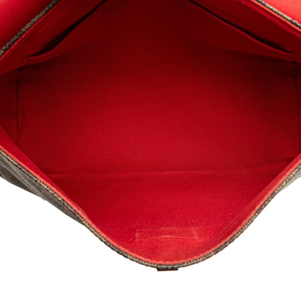 Pre-owned Louis Vuitton Damiere Ebene Besace Rosebery Brown