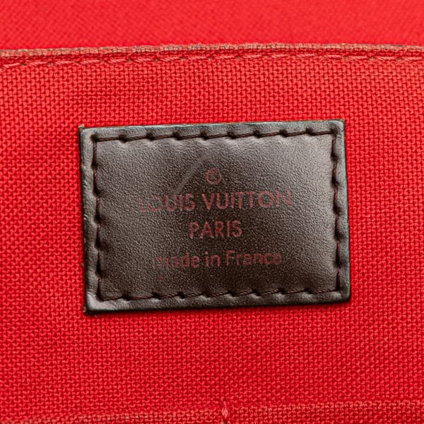 Pre-owned Louis Vuitton Damiere Ebene Besace Rosebery Brown