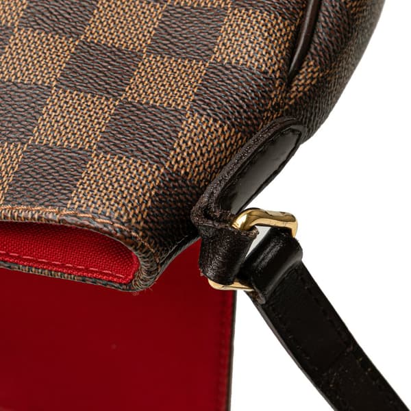 Pre-owned Louis Vuitton Damiere Ebene Besace Rosebery Brown