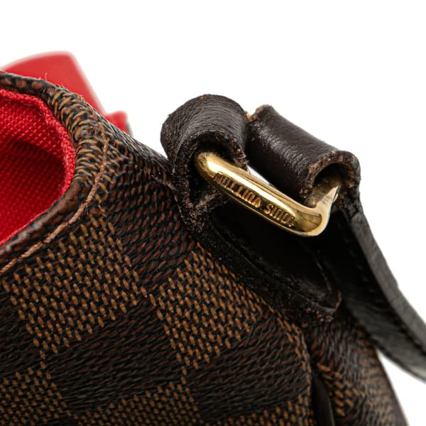 Pre-owned Louis Vuitton Damiere Ebene Besace Rosebery Brown