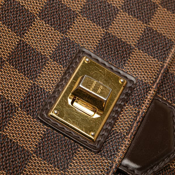 Pre-owned Louis Vuitton Damiere Ebene Besace Rosebery Brown