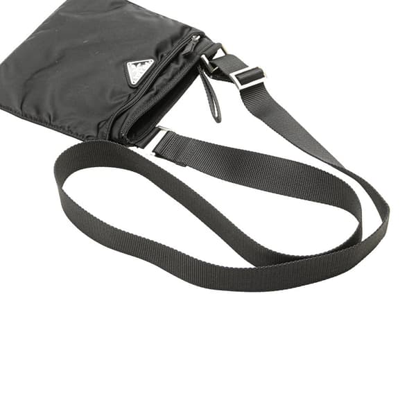 Pre-owned Prada Tessuto Zip Top Crossbody Black