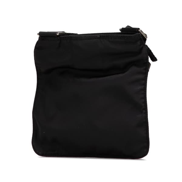 Pre-owned Prada Tessuto Zip Top Crossbody Black